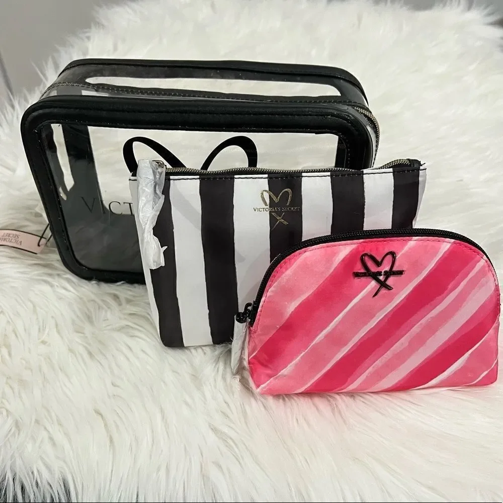 Victoria’s Secret trio makeup cosmetics bags set